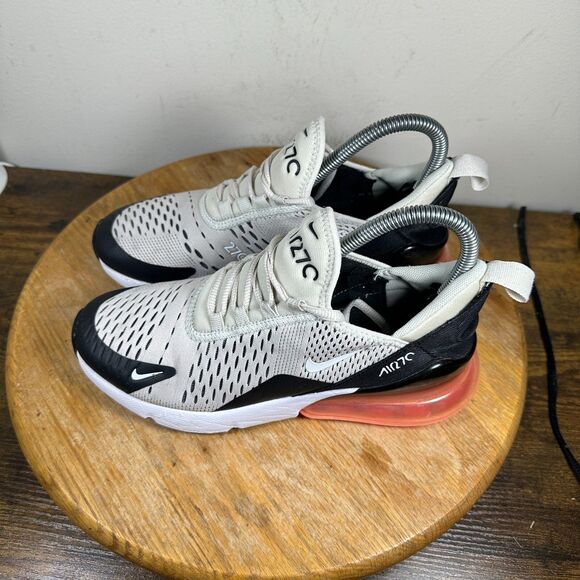 Nike Air Max 270 Light Bone Hot Punch Women's Size 6 Shoes Sneakers 943345-002 - Picture 5 of 9